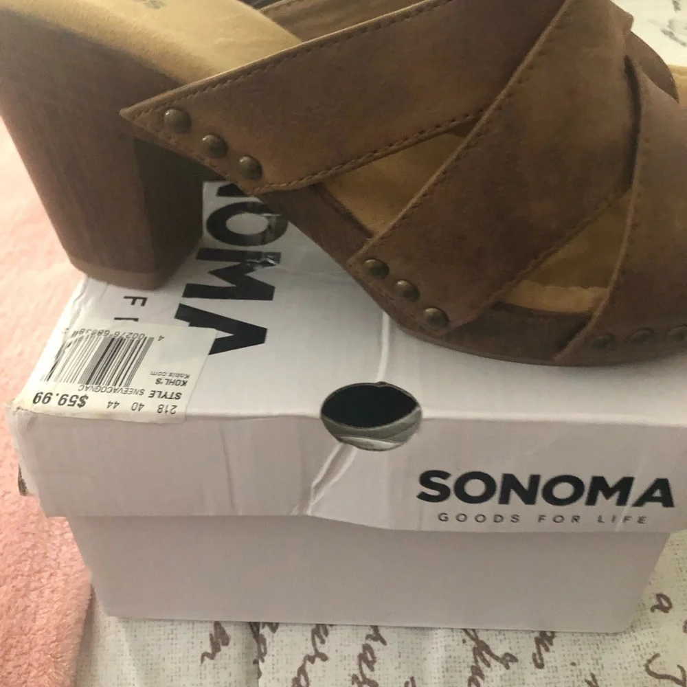 Sandals slip on with heel​ - Picture 4 of 8